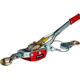 Einhell - Handhebelseilzug tc-lw 2000 (3,3 Meter langes drallfreies Drahtseil, max. Zugkraft mit Umlenkrolle 2.000 kg, inkl. einer Umlenkrolle mit
