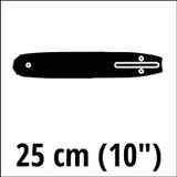 Einhell Originele reservesnoeischaar 30 cm (accessoires voor alle Einhell kettingzagen 30 cm, geleidingsdikte 1,3 mm)