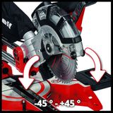 Einhell TC-SM 2131/1 Dual Trek - Kap- en Verstekzaag 1500 W 210 Mm