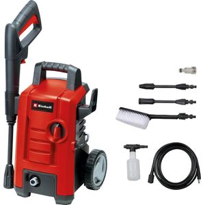 Einhell Hogedrukreiniger TC-HP 130 (1.500 watt, max. 130 bar, modulair Quick-Couple-systeem, incl. hogedrukslang, pistool, lans, diverse sproeiers, borstel, spuitmiddelreservoir)