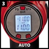 Einhell - Accu Auto Compressor CE-CC 18 Li Solo - Power X-Change - 18 V - Digitale Manometer