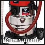 Einhell Professional Accu Nat-/Droogzuiger TP-VC 36/30 S Auto Solo Power X-Change
