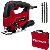 Einhell Decoupeerzaag TC-JS 80/1 Kit (550 W, slaghoogte 20 mm, pendelslagfunctie, 80 mm zaagdiepte in hout, 10 mm in staal, 3000 t/min, incl. 3x T-schacht zaagblad)