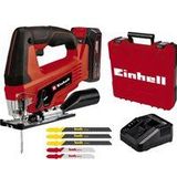 Einhell accu Decoupeerzaag TC-JS 18 Li (1x 2.5 Ah) Power X-Change (Li-ion, 18 V, pendelbeweging, afzuigadapter, incl. 1x 2.5 Ah accu, oplader en koffer)