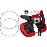 Einhell-accu bandzaag TE-MB 18/127 Li-Solo Power X-Change (18 V, snijhoogte 115 mm, snijbreedte 127 mm, ledlamp, incl. 2x zaagbanden voor metaal, zonder accu)