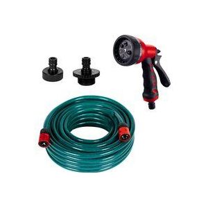 Originele Einhell accessoireset voor oppervlaktepompen (4-delig, pompaccessoires, drukzijdige accessoireset, incl. tuinslang, 2x adapter, tuinsproeier)