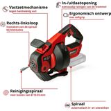 Einhell Accu Rioolontstopper TE-DA 18/760 Li Solo - 18 V - Spiraalveer 7,6 m