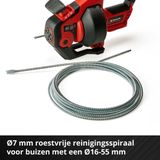 Einhell Accu Rioolontstopper TE-DA 18/760 Li Solo - 18 V - Spiraalveer 7,6 m