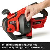 Einhell Accu Rioolontstopper TE-DA 18/760 Li Solo - 18 V - Spiraalveer 7,6 m