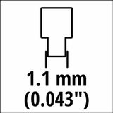 Originele Einhell ketting 20 cm (kettingzaagaccessoire, geschikt voor de accu kettingzaag FORTEXXA 18/20 TH, kettinglengte 20 cm, 33 schakels, 3/8""-kettingsteek)