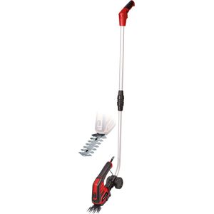 Einhell Akku-Gras und Strauchschere GC-CG 3,6/70 Li (3,6 V, 2,0 Ah Li-Ion Akku, 70 mm Grasscherenmesser, 110 mm Strauchscherenmesser, Teleskopstiel)