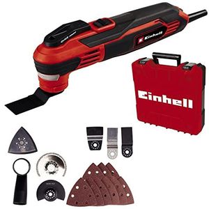 Einhell Elektrische Multitool TE-MG 350 EQ - 350 W - Snelheid & Constante elektronica - Incl. 9x schuurpapier, schraper en 4 verschillende zaagbladen