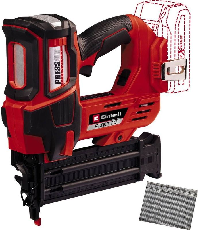 Einhell Accu Spijkerpistool FIXETTO 18/50 N Li Solo - 18 V
