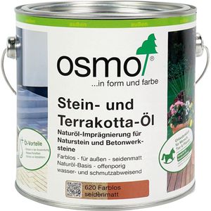 Osmo Steen en Terracotta Olie 620 | 0,75L | Natuurlijke Olie Impregnering voor natuur- en kunststeen | Water- en Vuil-afstotend