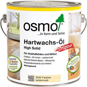 Osmo Hardwax Olie Original 3062 Kleurloos Mat 2.5 Liter | Binnenhout | Houtolie | Vloerolie