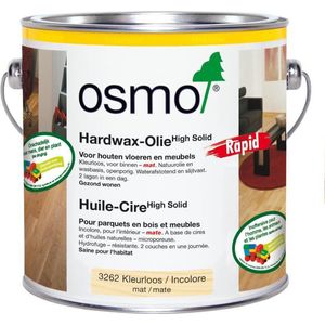 Osmo Hardwax Olie Rapid 3262 Kleurloos Mat | 2.5 Liter | Vloerolie | Binnenhout | Sneldrogend | Kleurloze bescherming