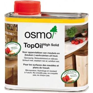 Osmo TopOil 3058 Kleurloos Mat 0.5 Liter | Meubel Olie voor Hout | Werkbladolie | tafel - snijplank - Werkbladen | Houtolie - meubelolie