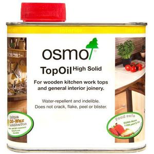 Osmo TopOil 3061 acacia 0.5 Liter | Meubel Olie voor Hout | Werkbladolie | tafel - snijplank - Werkbladen | Houtolie - meubelolie