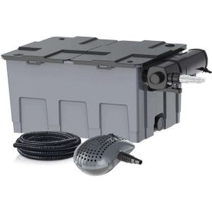 Vijver Doorloopfilter - 4800 Ltr/U - 80x46x46 Cm - Compleet Met Eco Pomp