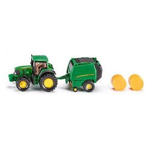 SIKU John Deere Tractor With Round Baler