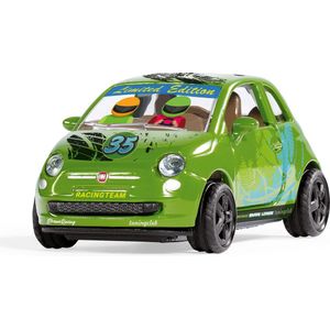 Siku knutselset Style my Fiat 500 Adventure speelgoedauto metaal/kunststof groen incl. stickervel voor individuele vormgeving deuren kunnen geopend worden