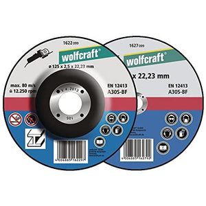 Wolfcraft Doorslijpschijf | Ø115 x 2,5 x 22,23 | 5 stuks - 1620300