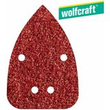 Wolfcraft - Hechtschuurbladen - K80 G80 - 10 Stuks - Zelfhechtend voor Hout/Metaal