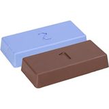Wolfcraft - Polijstpastaset - Bruin - Blauw - 2 Stuks