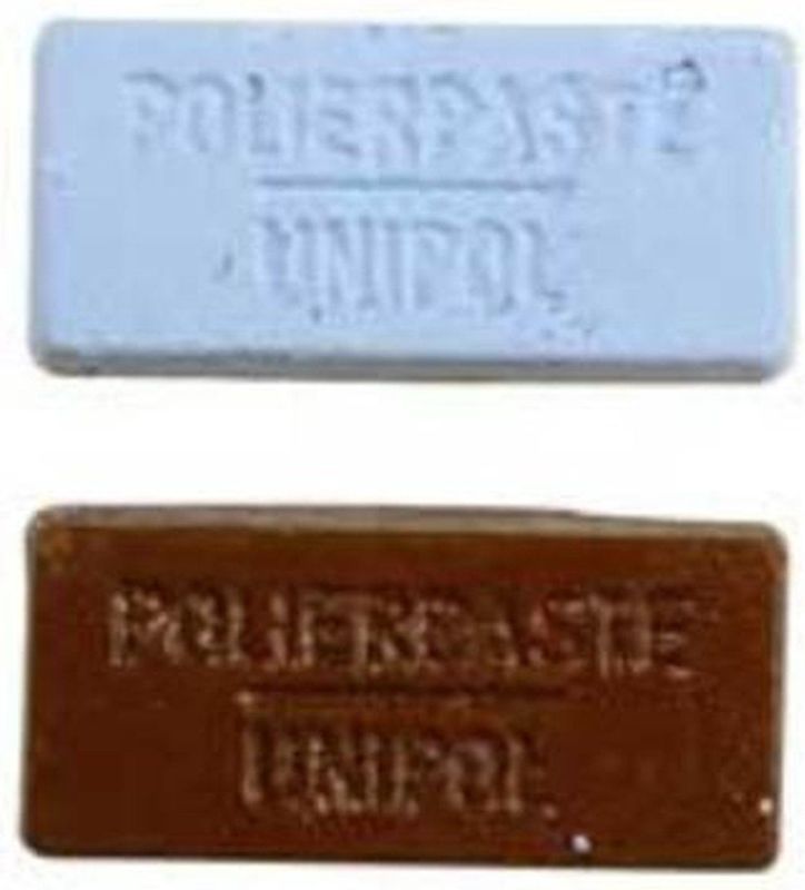 Wolfcraft - Polijstpastaset - Bruin - Blauw - 2 Stuks