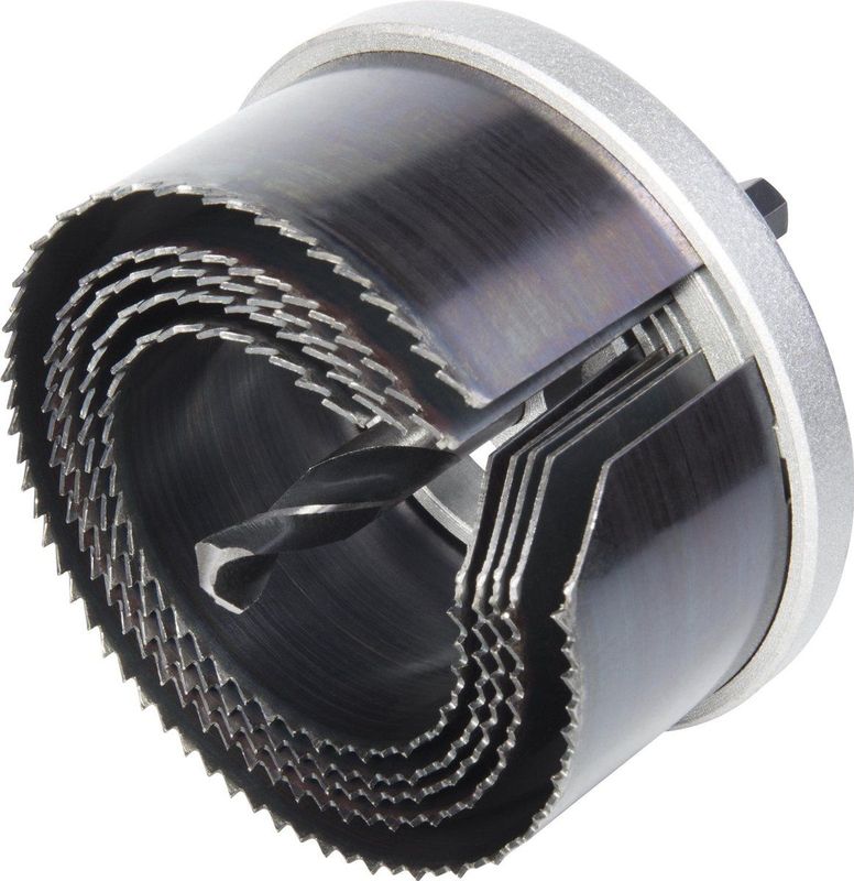 Wolfcraft - Professional - Multikransgatenzaag - 5-delig - Ø 60-95 mm