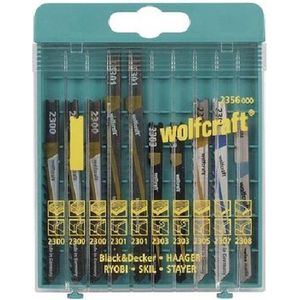 wolfcraftSet decoupeerzaagbladen 10-delig, U-schacht I 2356000