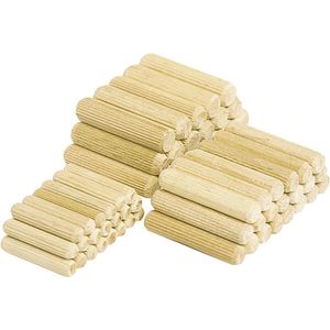 Wolfcraft Gegroefde houten deuvels | Buche | Ø8 x 40mm | 40 stuks - 2908000