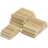 Wolfcraft - Gegroefde Houten Deuvels - Beuken - Ø10 x 40mm - 120 Stuks