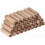 wolfcraft Gegroefde houten deuvels I 2910000 I Voor het maken van houtverbindingen