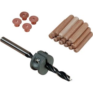 wolfcraft 1 Dübel-Set Ø 8