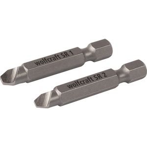 Wolfcraft - Schroevenverwijderaarset - 2-delig - SR 1+2 - S2-staal