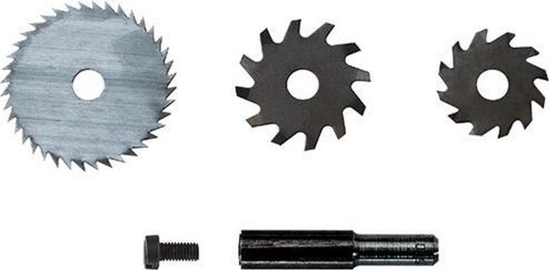 Wolfcraft - Univ.-freesset - 4-delig - Universele Frees-set - Gereedschapsstaal