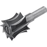 Wolfcraft - Afrondingsfrees - Ø25 x 22mm - Gereedschapsstaal - 1 stuk