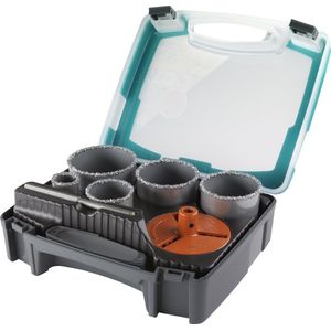 Wolfcraft GmbH Boorkop-set compleet in kunststof-koffer