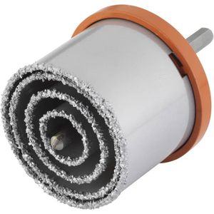 Wolfcraft - Gatenzaagset 3478 - 4-delig - Grijs/Oranje - Metaal