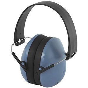 wolfcraft 4813000 Kids hoofdtelefoon met ruisonderdrukking, opvouwbaar, voor duurzaam gebruik bij weinig geluid, blauw, Blauw