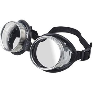 wolfcraft Veiligheidsbril tegen splinters met elastiek, kleurloos I 4908000 I Stijlvolle oogbescherming in retrolook