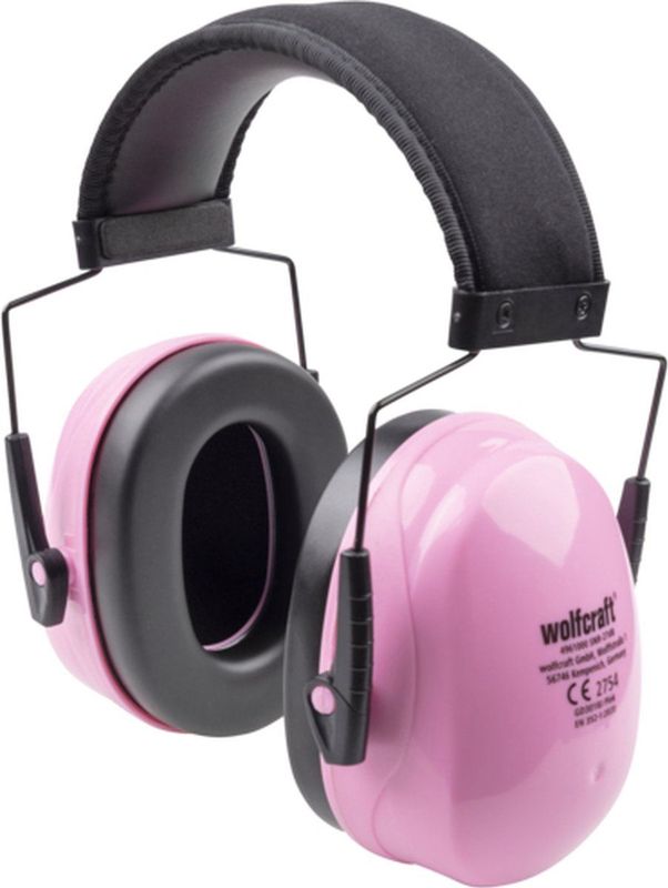 Wolfcraft - Gehoorbeschermer - Roze - Kunststof - 27 dB