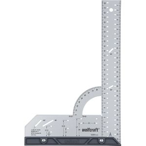 Wolfcraft Winkelhaak - Metaal - 300mm - Blokhaak - Schrijfhaak