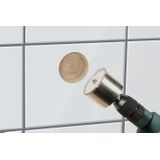 wolfcraft diamantboorkroon 'Ceramic', met centreerboor en schacht I 5929000 I Voor het installeren van sanitair en elektra in tegels en plavuizen, snijdiepte 45 mm