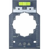 wolfcraft Markeer- en uitlijnsjabloon I 5975000 I Voor snel en foutloos installeren van basiselementen voor contactdozen en schakelaars in holle wanden