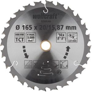 Wolfcraft Cirkelzaagblad Hm 165x20mm