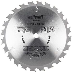 wolfcraft Cirkelzaagbladen voor accu-handcirkelzagen serie lila (snelle, middelgrove sneden) I 6345000 I Snelle, middelgrove sneden