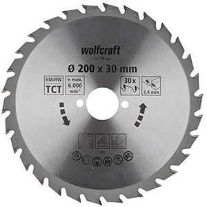 Wolfcraft Handcirkelzaagblad | HM | 30 Zähne | Ø200mm | 1 stuk - 6379000