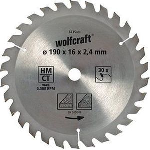 Wolfcraft Cirkelzaagblad 190mm